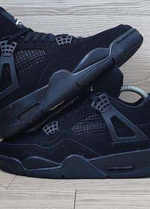 Air jordan 4 black cat мужские кроссовки