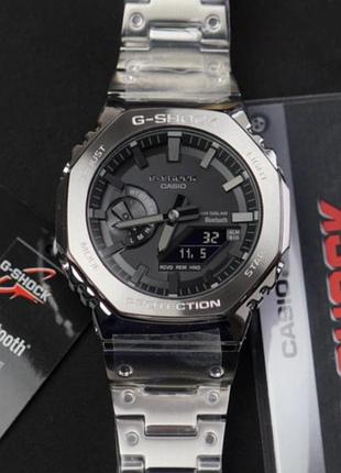 Мужские наручные часы casio g-shock gm-b2100 сталь