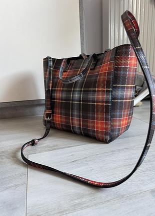 Сумка в клітинку stradivarius