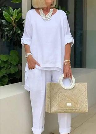 Костюм брючный лен