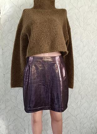 Мини юбка new look с блестящим напылением