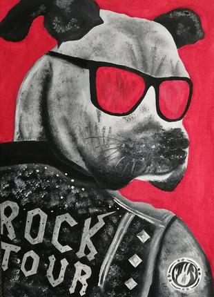 Картина маслом rock☆dog3 фото