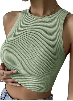 Зелений топ в руб чий майка shein