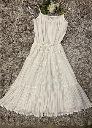 Сарафан хлопковый жатка rocha. john rocha