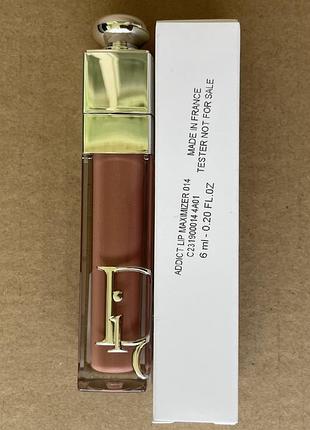Christian dior addict блески блиск для губ, 014 shimmer macadamia, 6ml