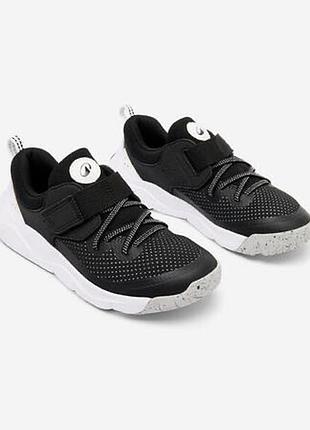 Decathlon кросівки дитячі playful fast на липучці чорні