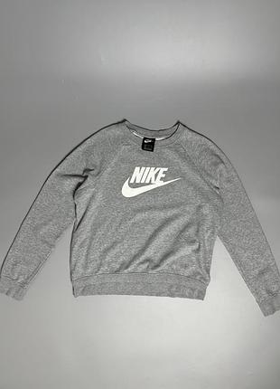 Стильний світшот nike original big logo оригінал кофта sweatshirt cotton легка літня