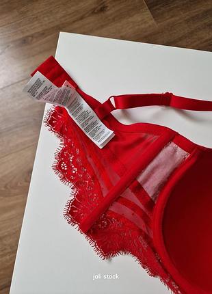 Бюстгалтер мереживний червоний hunkemoller 75e8 фото