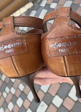 Ysl босоножки туфли винтаж 24-24.5 см