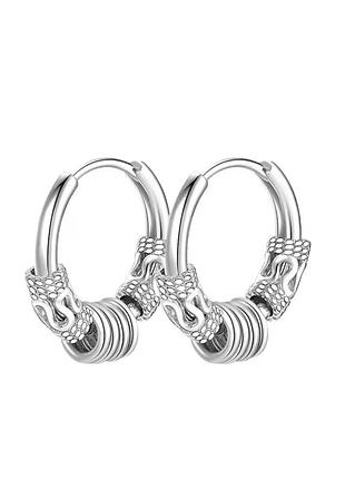 Титанове кільце з кулькою у вухо кільце клікер у вухо