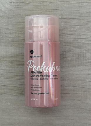 Тонер з aha pha кислотами peekaboo aha pha skin perfecting toner