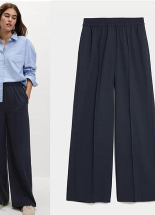 Брюки палаццо с контрастными швами по длине m&s