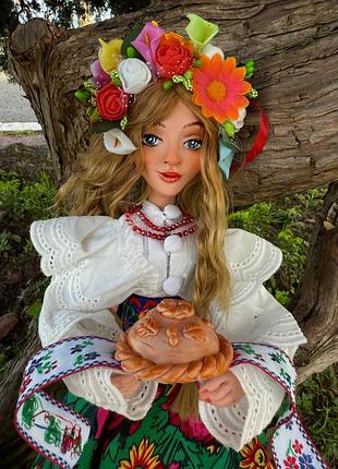 🎀 авторская кукла ручной работы «украиночка» — 200 €