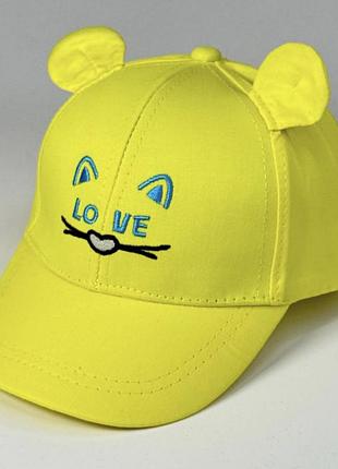 Кепка летняя детская желтая