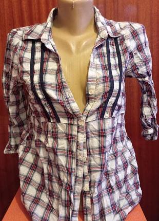 Картата сорочка xs картата сорочка xs рукава 34