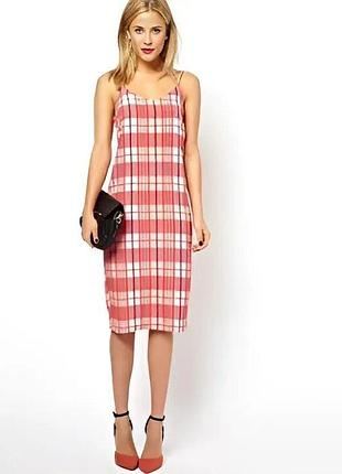 Сарафан asos design платье в клетку