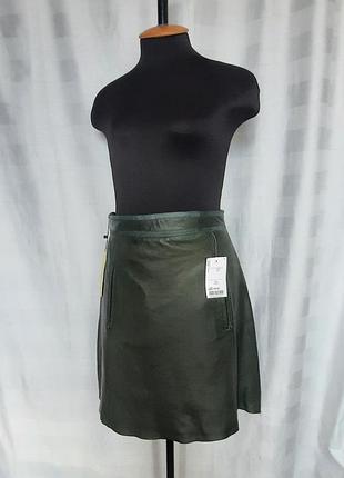 Юбка нат. кожа, роз.40eu