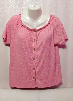 Блуза в гумках (пог-52++см) 50