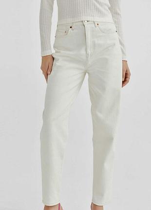 Джинси h&m loose mom jeans на високій посадці