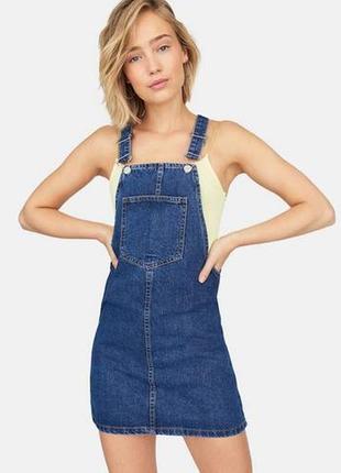 Джинсовый сарафан denim stradivarius1 фото