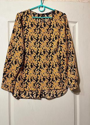 Блузка в цветы 50-52 (13)