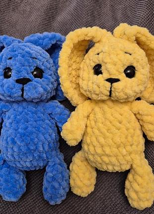 Игрушки из плюшевой пряжи
