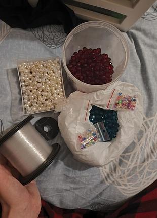 Бусины + леска обмен