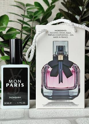 Шипровый женский аромат mon paris ив сен лоран мон париж в подарочной упаковке