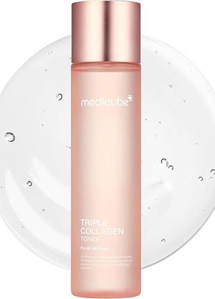 Medicube triple collagen toner 140ml зволожувальний тонер