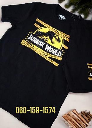 Новий літній комплект футболка + шорти  з діно disney літня піжама jurassic park пижама с дино