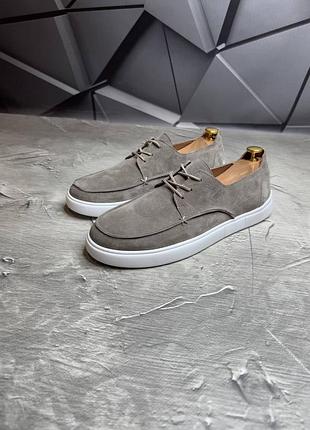 Кеды замшевые мужские бежевые summer! кеды мужские замшевые! натуральная замша!