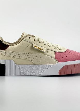 Puma cali beige/pink🆕 шикарные кроссовки пума 🆕 купить наложенный платёж2 фото