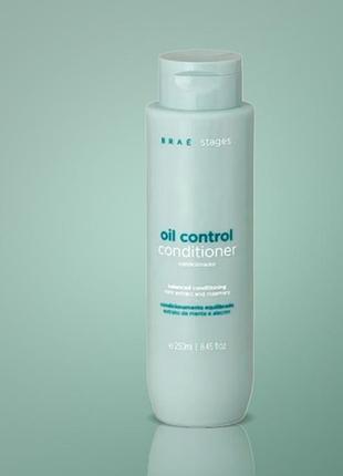 Brae stages oil control conditioner – кондиционер для жирной кожи головы, 250 мл