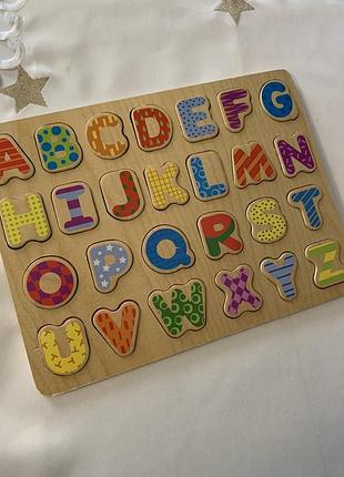 Пазлы дерево алфавит английский