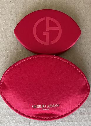 Giorgio armani beauty red pocket mirror with pouch червоне дзеркало в чохлі