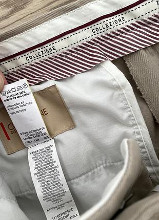 Базовые бежевые брюки чиносы marks&spencer collezione4 фото
