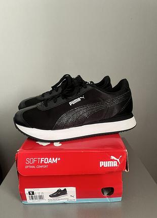 Легенькі жіночі кросівки puma turino stacket glitter us 9, eur -40, наш 39р