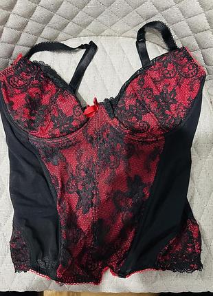 Корсет, корсет большого размера, красный корсет