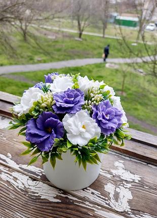 Букет ароматных цветов из мыла