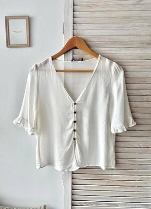 Блуза молочного цвета zara