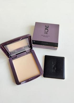 Компактная матирующая пудра орифлейм фарфоровый 31592 nude porcelain oriflame the one matte velvet