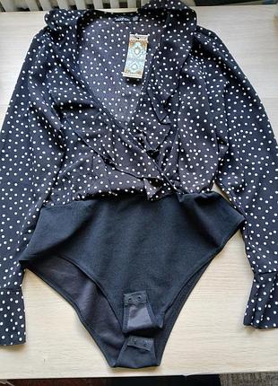 Боди в горошек от boohoo
