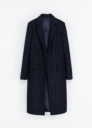 1+1=3! классическое пальто в полоску zara