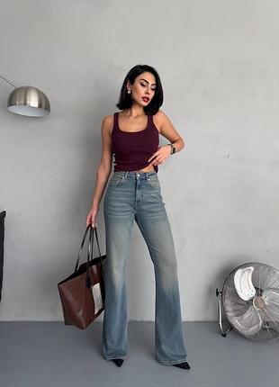 ❗️ 4 кольори ❗️ жіночі джинси flare fit палаццо