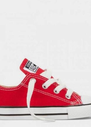 Кеди converse 24  червоного кольору  на шнурках