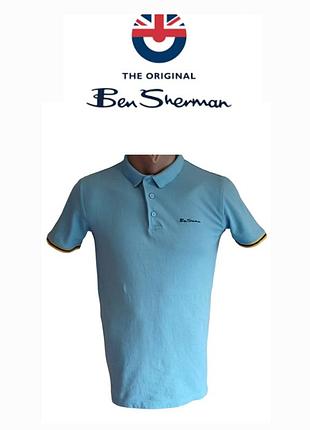 Оригинальное поло ben sherman "little boy blue" (размер 14–15 лет) футболка  рубашка
