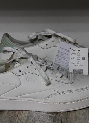 Шкіряні кросівки, снікерси reebok club c clean 39 розмір