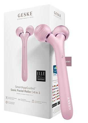 Sale масажер гуаша електронний ультразвуковий ролик для обличчя geske sonic facial roller 4в1