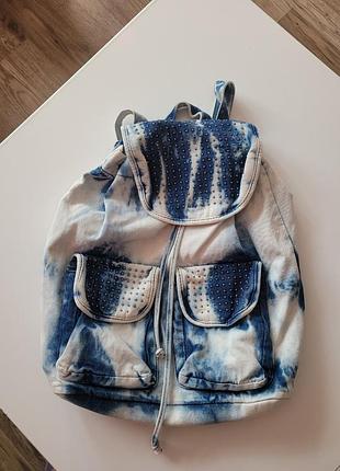 Рюкзак джинсовий жіночий великий new look