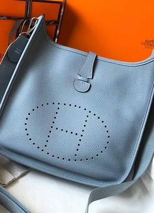 Сумка блакитна шкіра 2